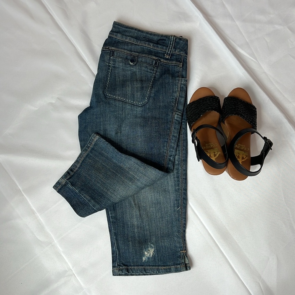 6 regular Mid raise Capri jeans
